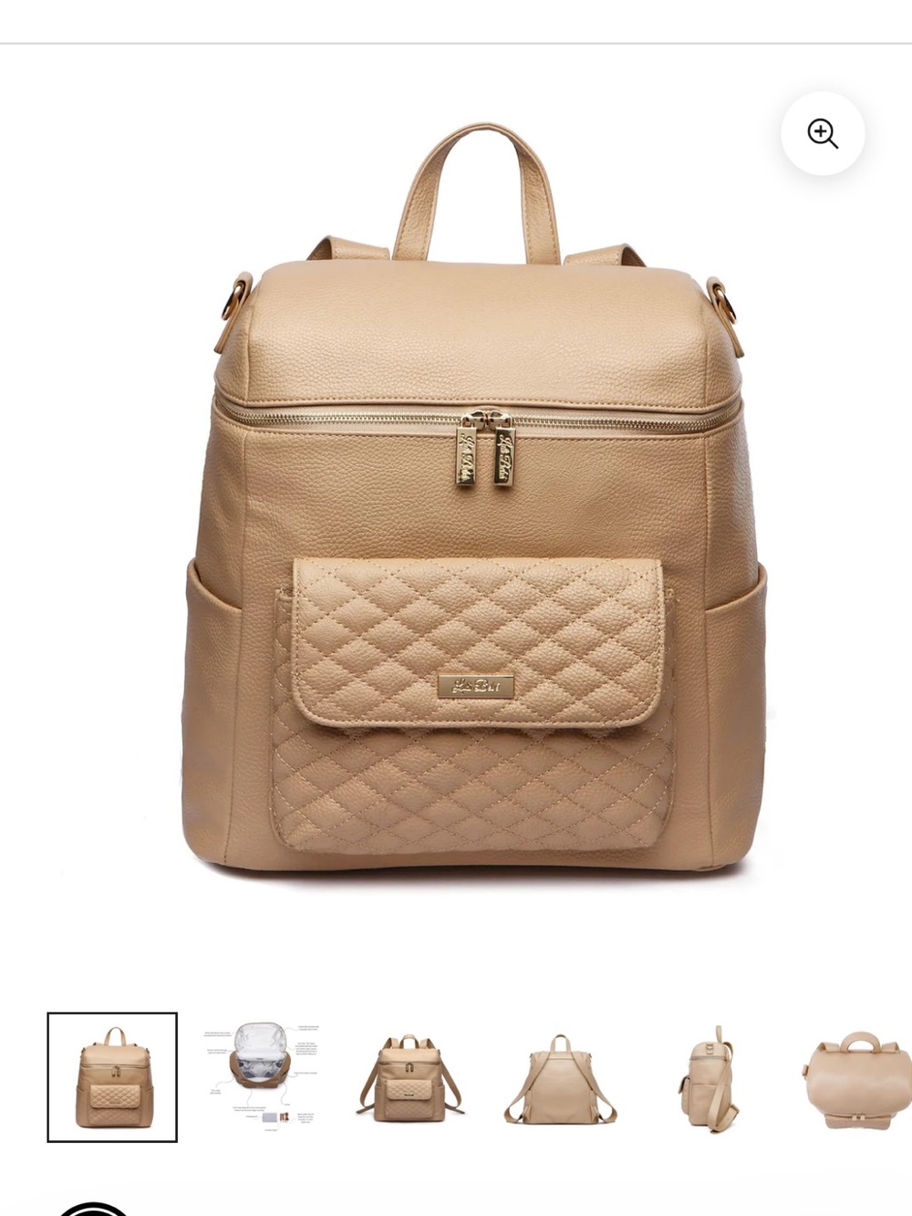 SIGNATURE DIAPER BAG
LATTE BROWN